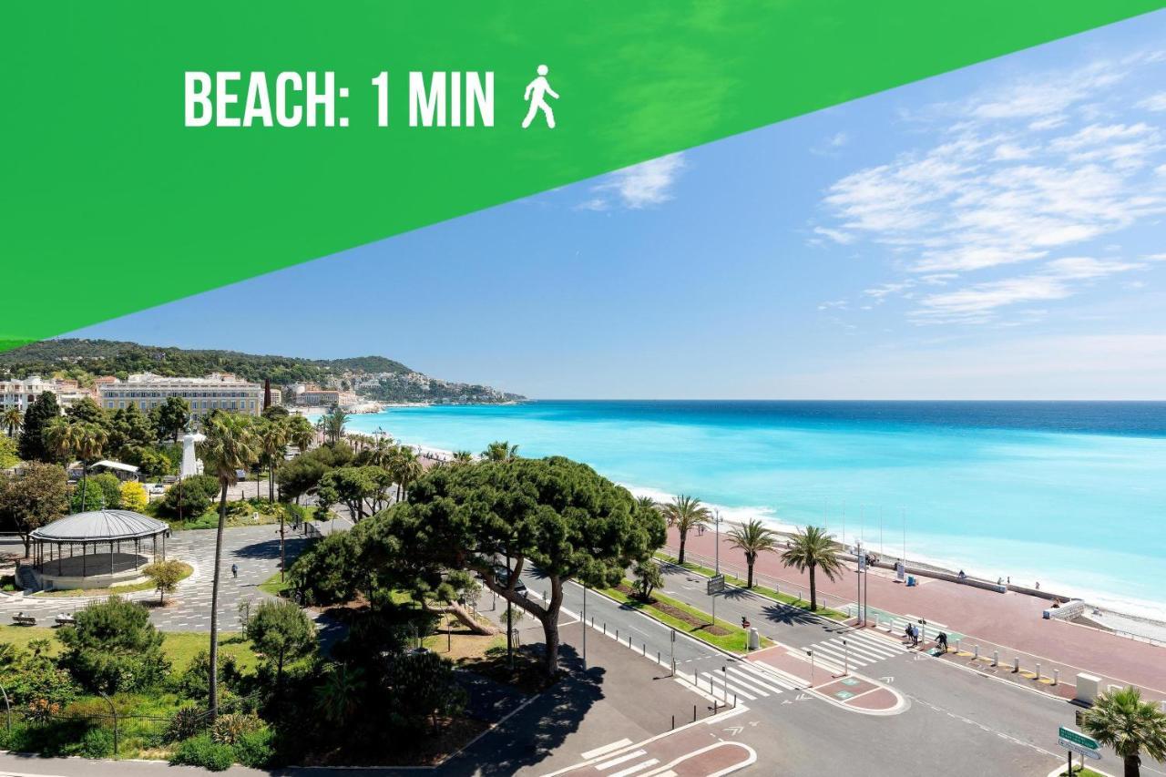 Sea - 2 Bedroom - Kitchen - Wifi - Tramway - Air Conditioner Nice Bagian luar foto